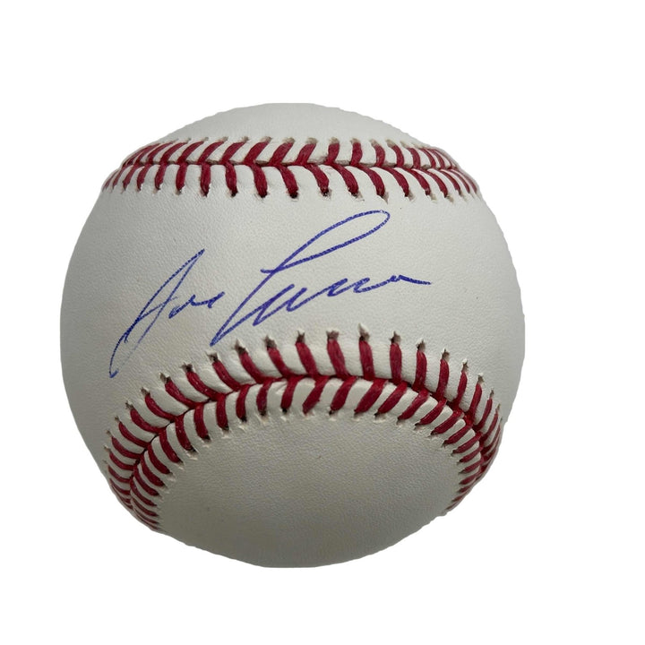 Autographed/Signed Jose Canseco Rawlings ROML Beckett BAS COA