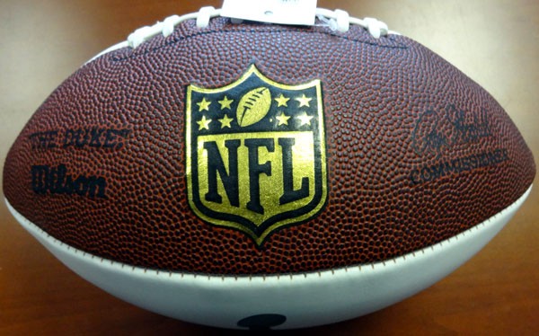 Michael Robinson Signed White Super Bowl Logo Football Seattle Seahawks MCS Holo