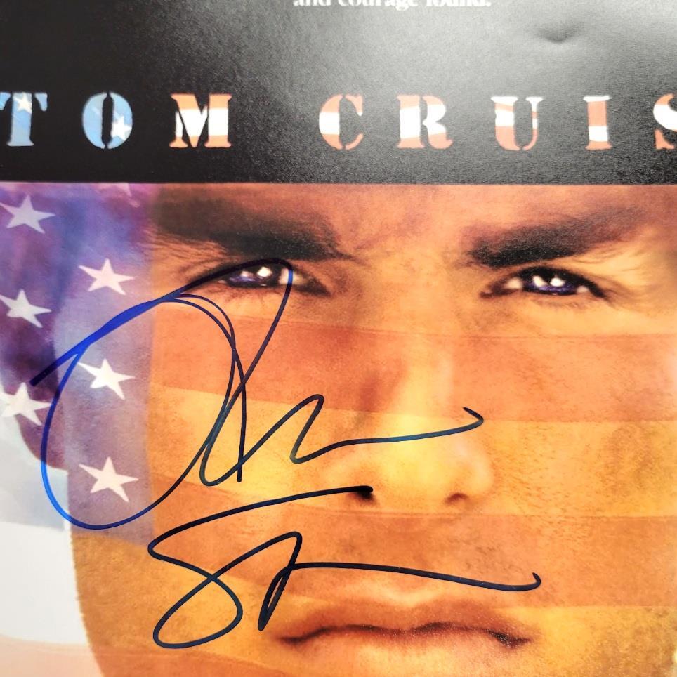 Oliver Stone signed Born on the Fourth 11x14 photo poster autograph Beckett BAS