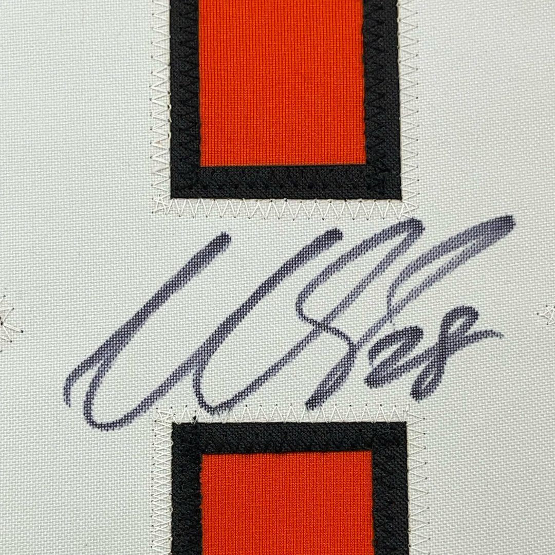 FRAMED Autographed/Signed CLAUDE GIROUX 33x42 Philadelphia Orange Jersey JSA COA