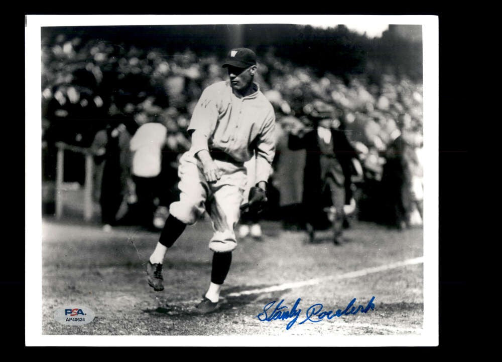 Stanley Coveleski PSA DNA Signed 8x10 Photo Autograph