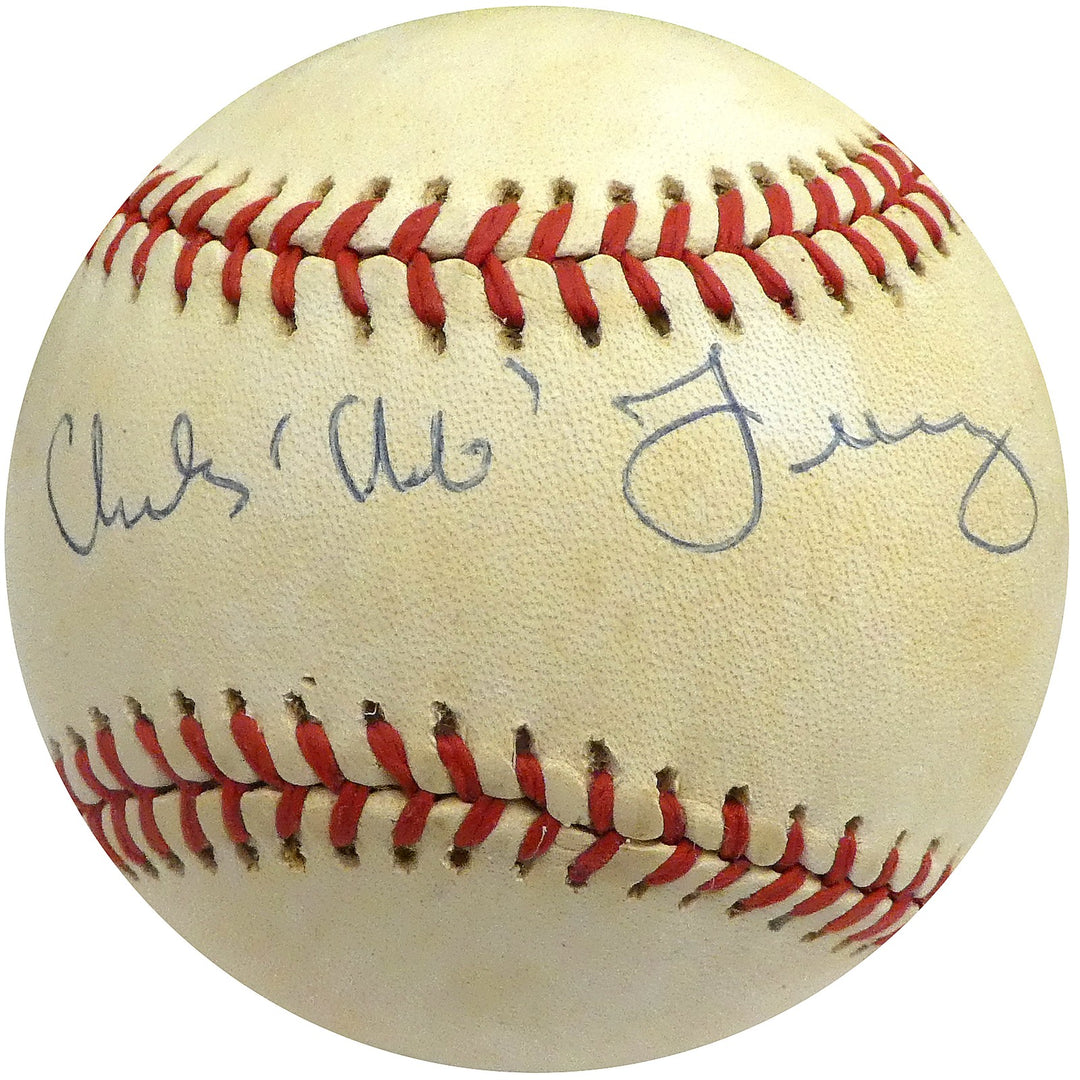 Charles "Chub" Feeney Signed Official NL Feeney Baseball NL President Beckett