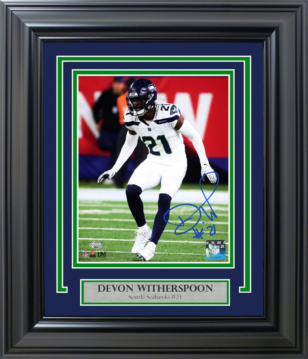 Devon Witherspoon Signed Framed 8x10 Photo Seattle Seahawks MCS Holo