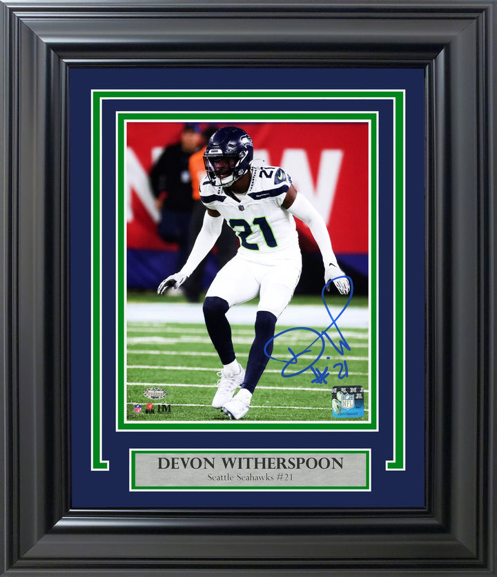 Devon Witherspoon Signed Framed 8x10 Photo Seattle Seahawks MCS Holo