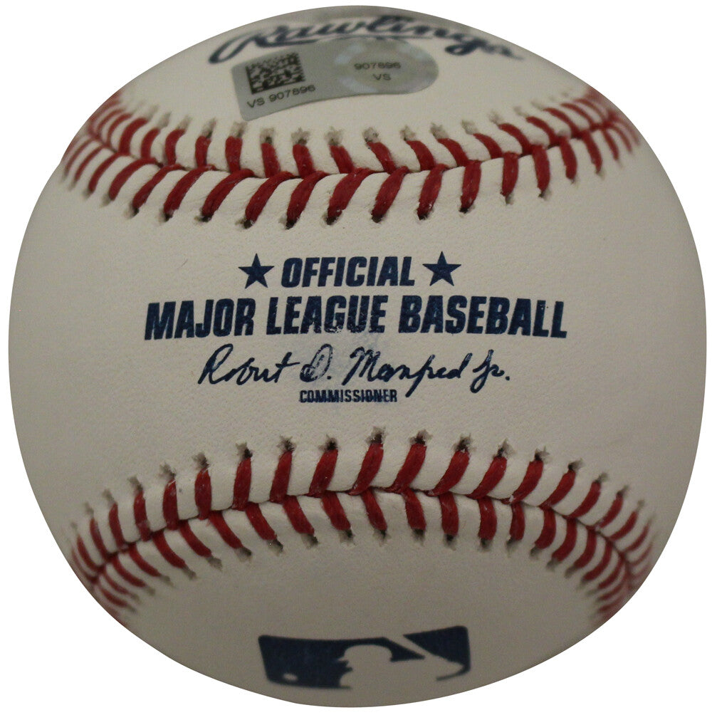 Ozzie Smith Autographed St Louis Cardinals OML Baseball HOF FAN 36834