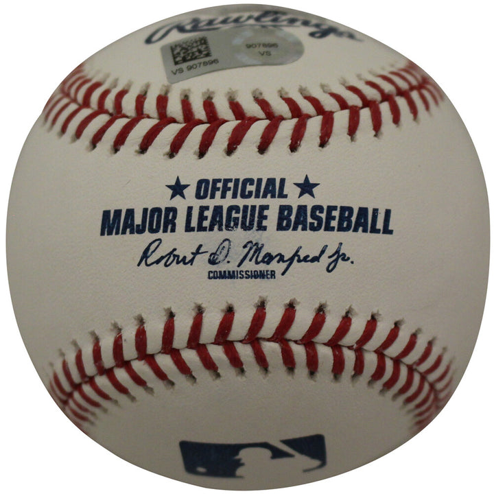Ozzie Smith Autographed St Louis Cardinals OML Baseball HOF FAN 36834