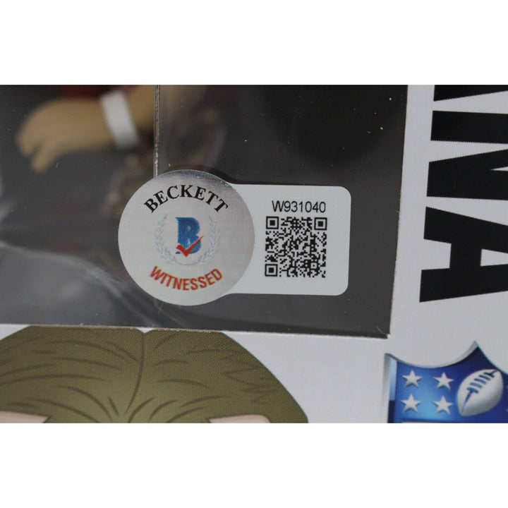 Joe Montana Signed San Francisco 49ers Funko Pop! #84 w/Hard Protector FAN 44413
