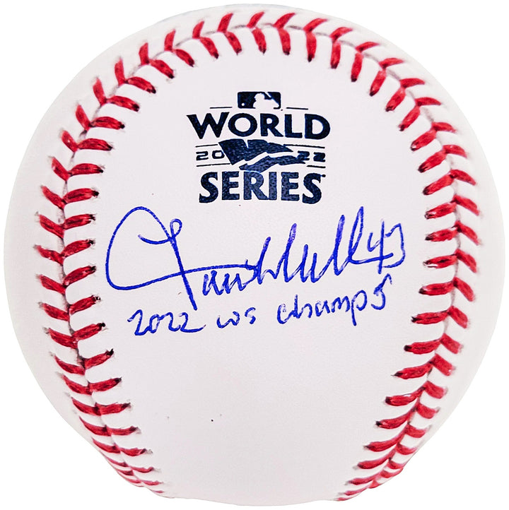 Lance McCullers Jr Auto Official 2022 WS Logo MLB Baseball Astros Champs Beckett