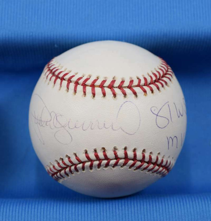 Pedro Guerrero 81 Ws Mvp Mlb Tri Star Coa Autograph Major League Signed Baseball