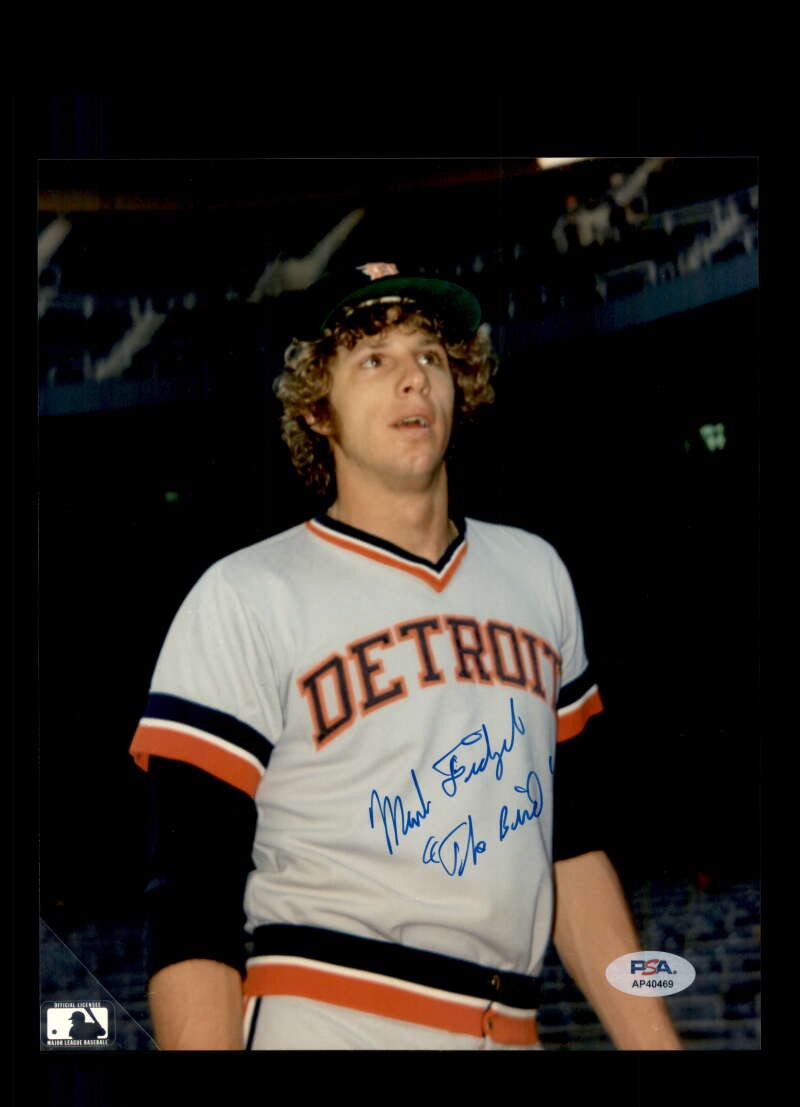 Mark Fidrych PSA DNA Signed 8x10 Photo Autographed Tigers