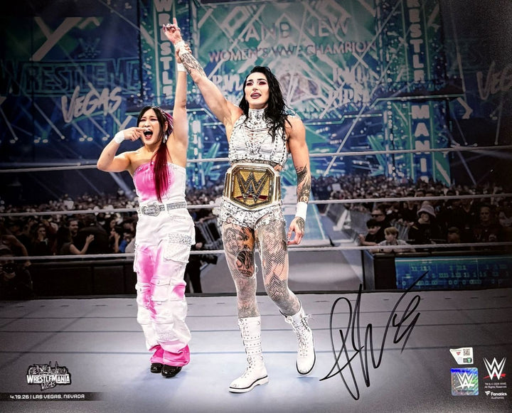 Rhea Ripley Signed 16x20 WWE Wrestlemania Vegas Photo Fanatics
