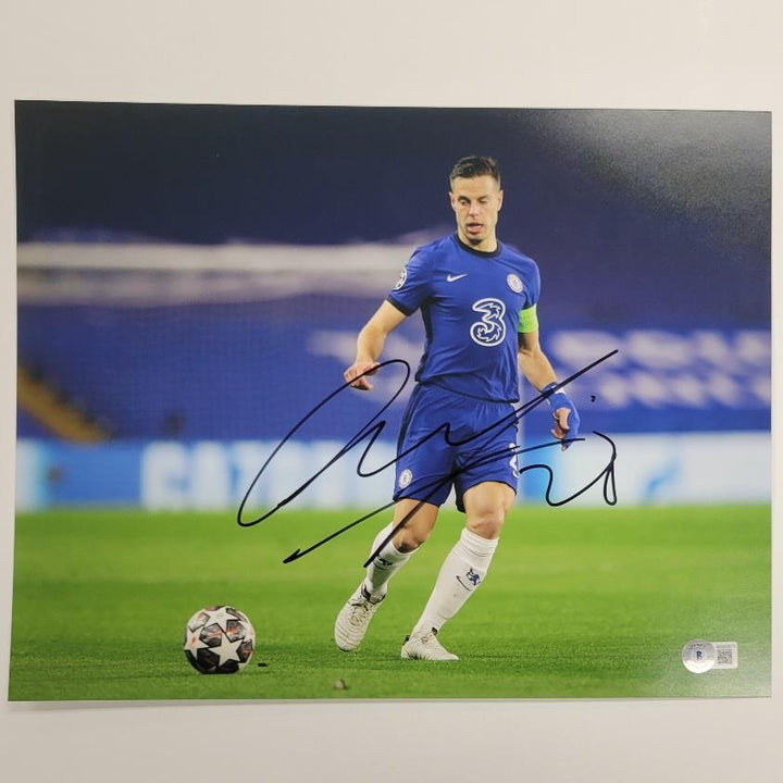 Cesar Azpilicueta signed Chelsea FC 11x14 photo 9 autograph ~ Beckett BAS Holo