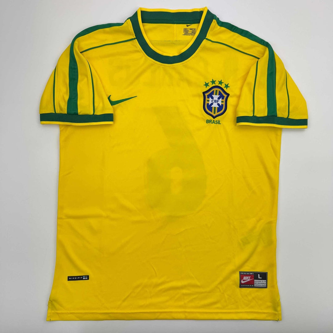 Autographed/Signed Roberto Carlos Brazil Yellow Jersey Beckett BAS COA