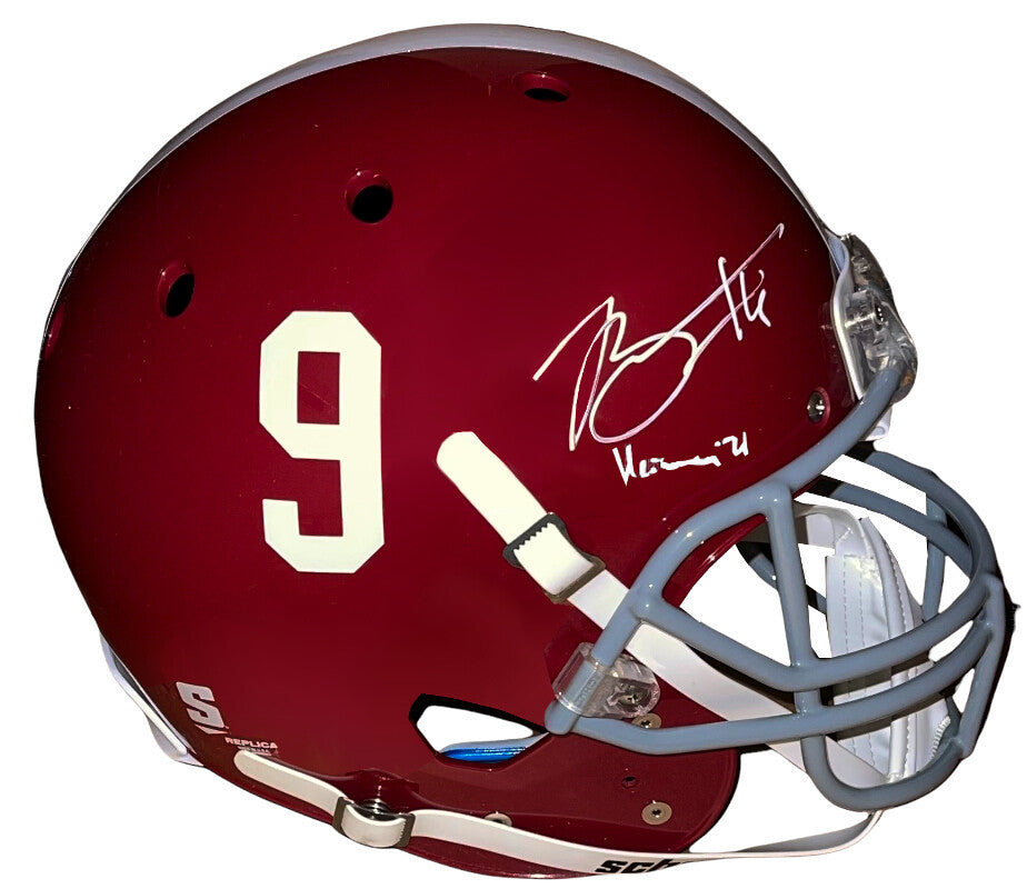 Bryce Young signed Alabama Crimson Tide Schutt #9 FS Rep Helmet Heisman- Beckett