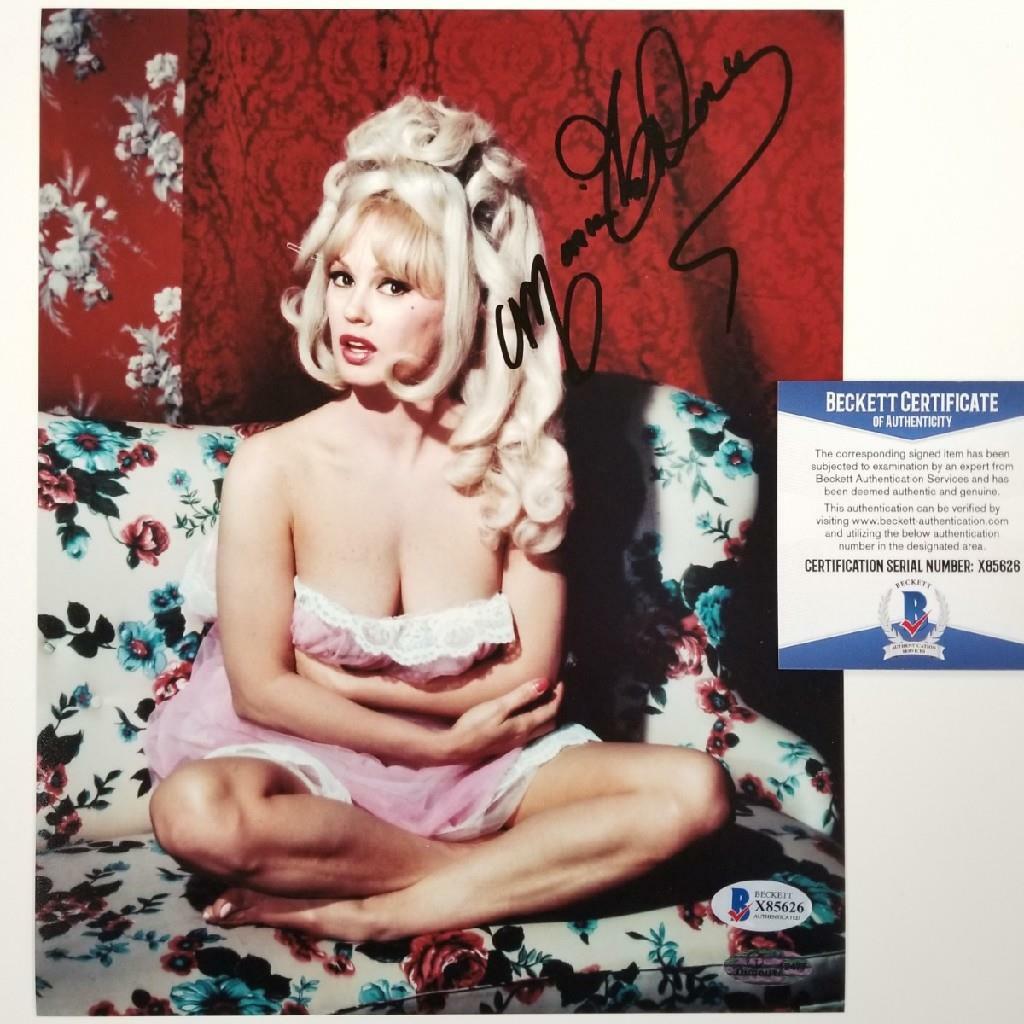 Mamie Van Doren signed 8x10 Photo #3 Actress Playboy Autograph ~ Beckett BAS COA