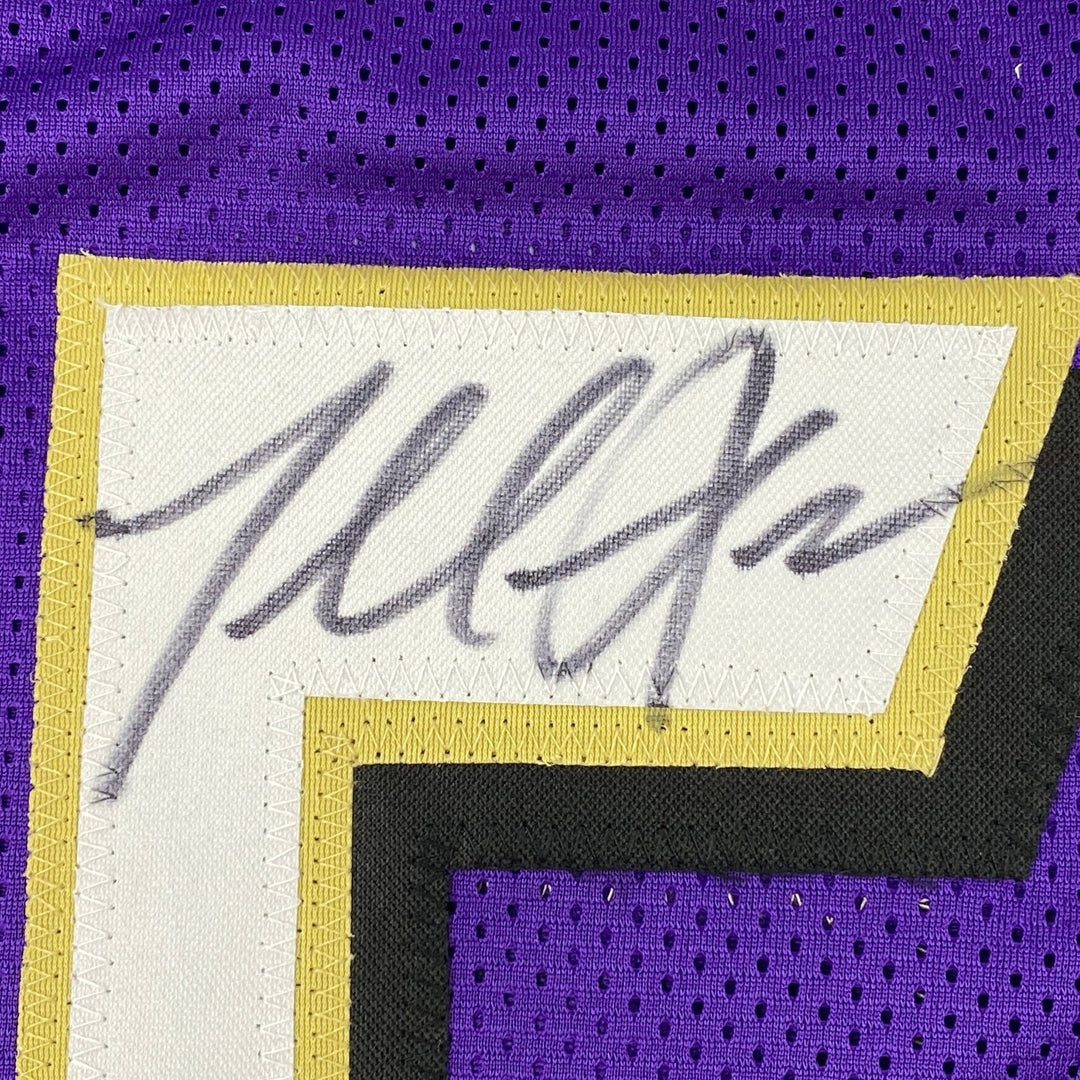 Autographed/Signed Terrell Suggs Baltimore Purple Jersey JSA COA Auto