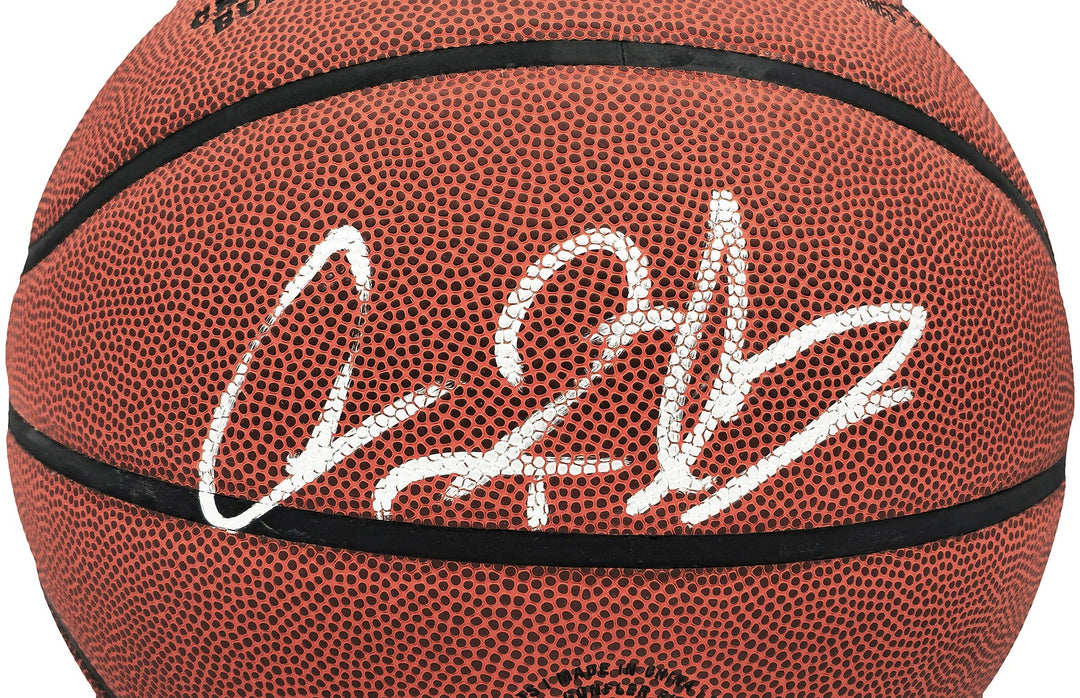 Dennis Rodman Signed Composite Leather Chicago Bulls Logo Basketball Beckett Wit