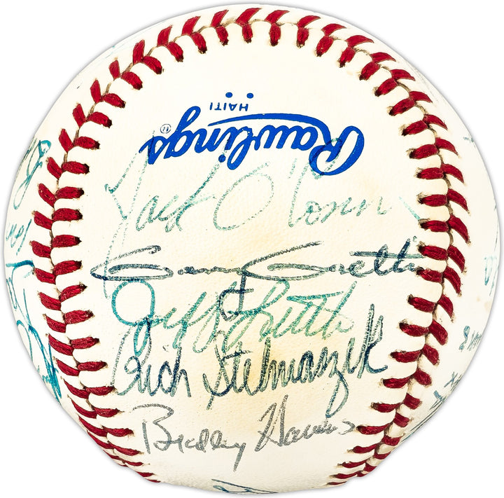 1982 Minnesota Twins Team Signed Official AL Baseball With 24 Signatures