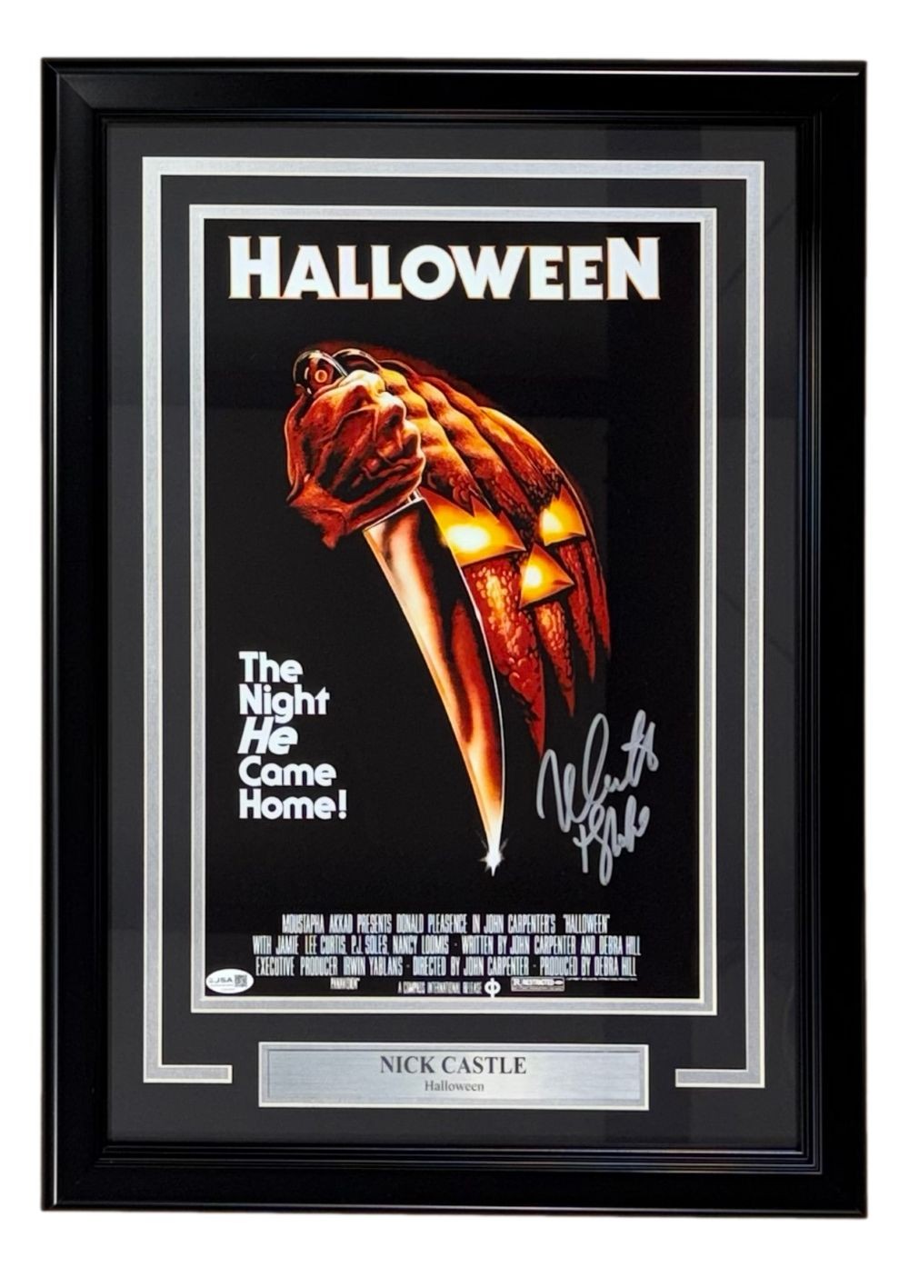 Nick Castle Signed Framed 11x17 Halloween Photo The Shape Inscribed JSA