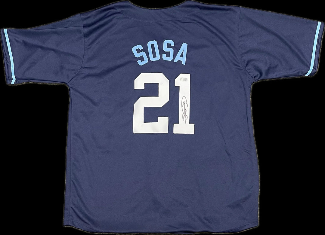 Sammy Sosa Signed Jersey BAS Chicago Cubs Autographed