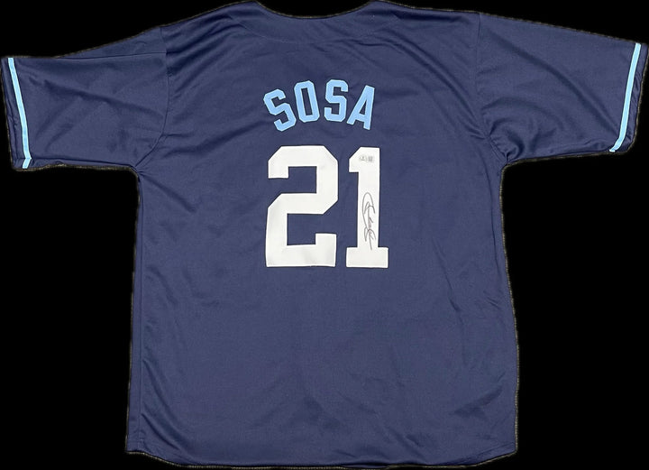 Sammy Sosa Signed Jersey BAS Chicago Cubs Autographed