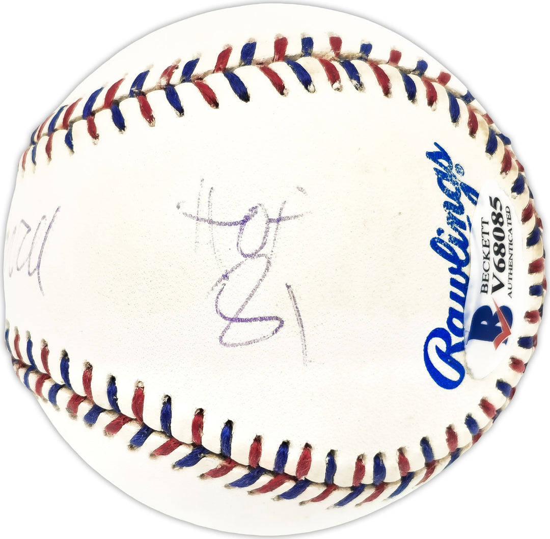 Ernie Harwell Signed Official 1995 ASG Logo MLB Baseball Tigers Beckett V68085