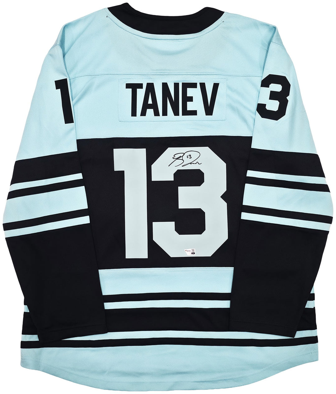 Seattle Kraken Brandon Tanev Auto Blue & Green Fanatics Reverse Retro Jersey XL
