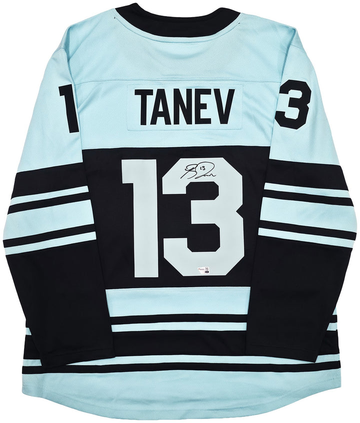 Seattle Kraken Brandon Tanev Auto Blue & Green Fanatics Reverse Retro Jersey XL