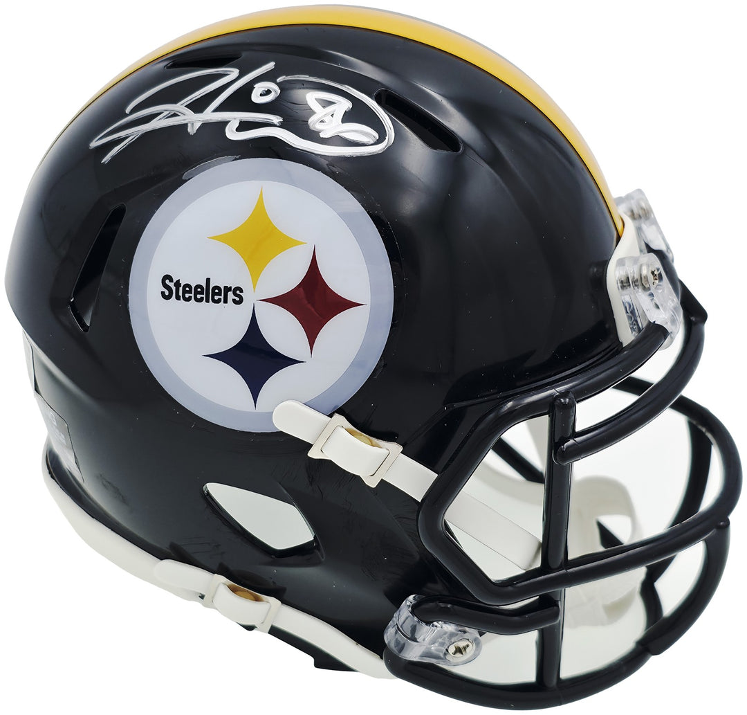Hines Ward Auto Signed Pittsburgh Steelers Black Speed Mini Helmet Beckett Wit