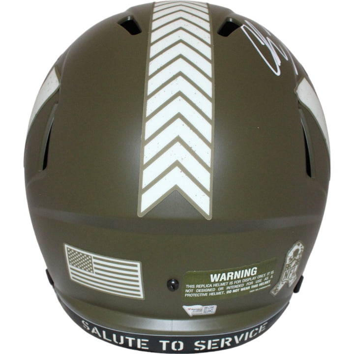 Chase Young Signed Washington Commanders F/S Salute 22 Helmet FAN 40956