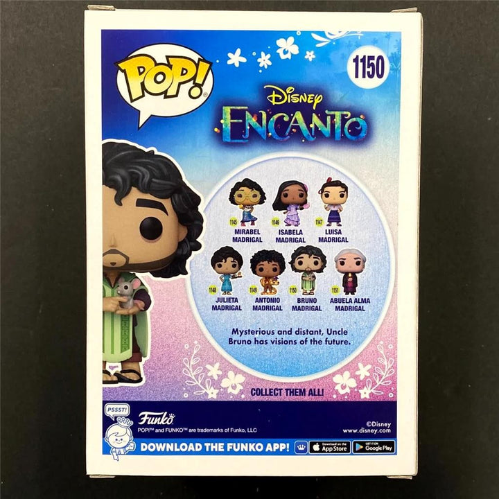 John Leguizamo signed Bruno Madrigal Encanto Funko Pop autograph (B) Beckett BAS