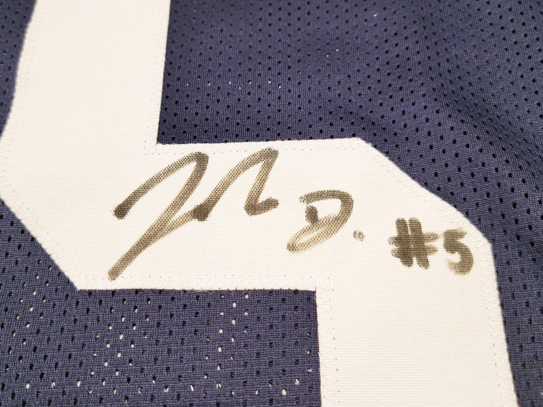 Penn State Nittany Lions Jahan Dotson Autographed Signed Blue Jersey Beckett
