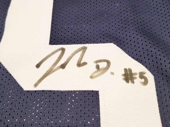 Penn State Nittany Lions Jahan Dotson Autographed Signed Blue Jersey Beckett