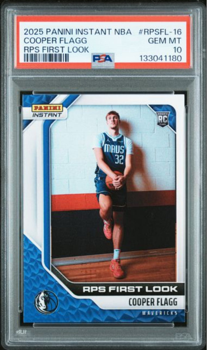 Graded 2025 Panini Instant Cooper Flagg #RPSFL16 Rookie Basketball Card PSA 10