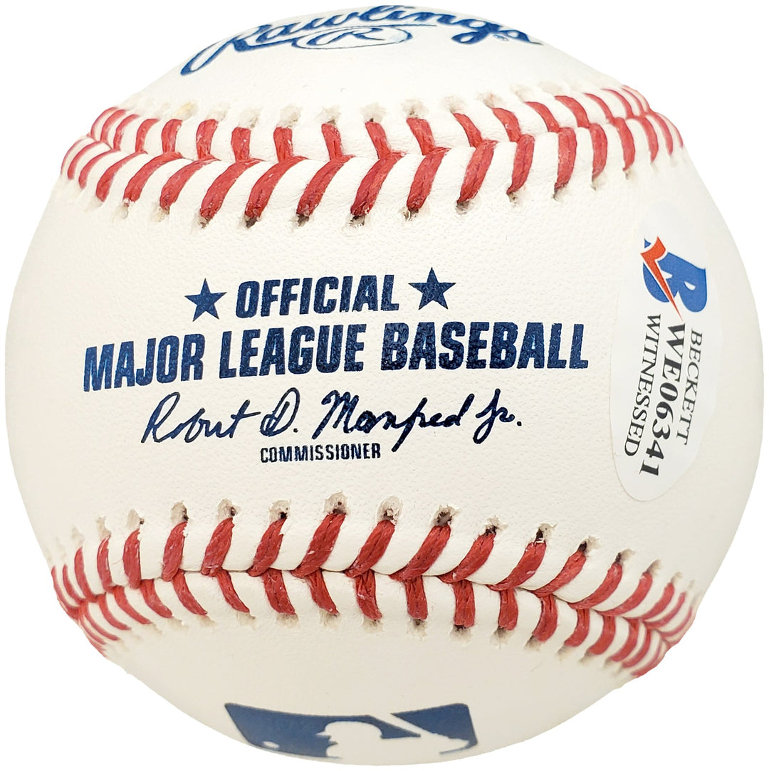 Shane Bieber Signed Official MLB Baseball Cleveland Indians "Not Justin" Beckett