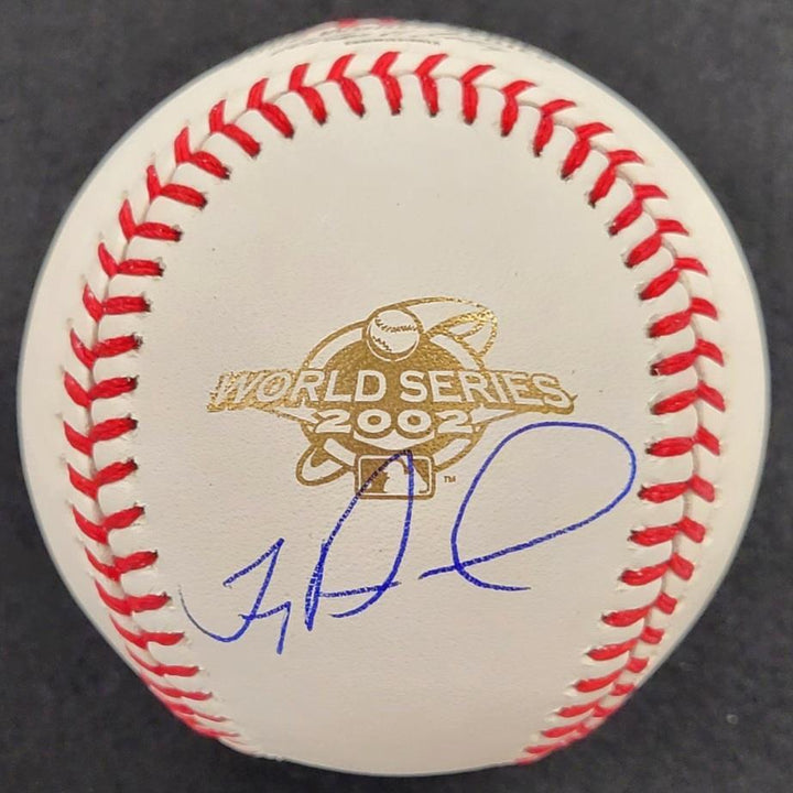 Troy Percival signed 2002 World Series Baseball autograph ~ BAS Beckett Witness