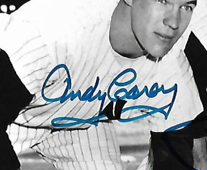 Phil Rizzuto Gil McDougald Andy Carey signed 8x10 photo framed Yankees Auto COA