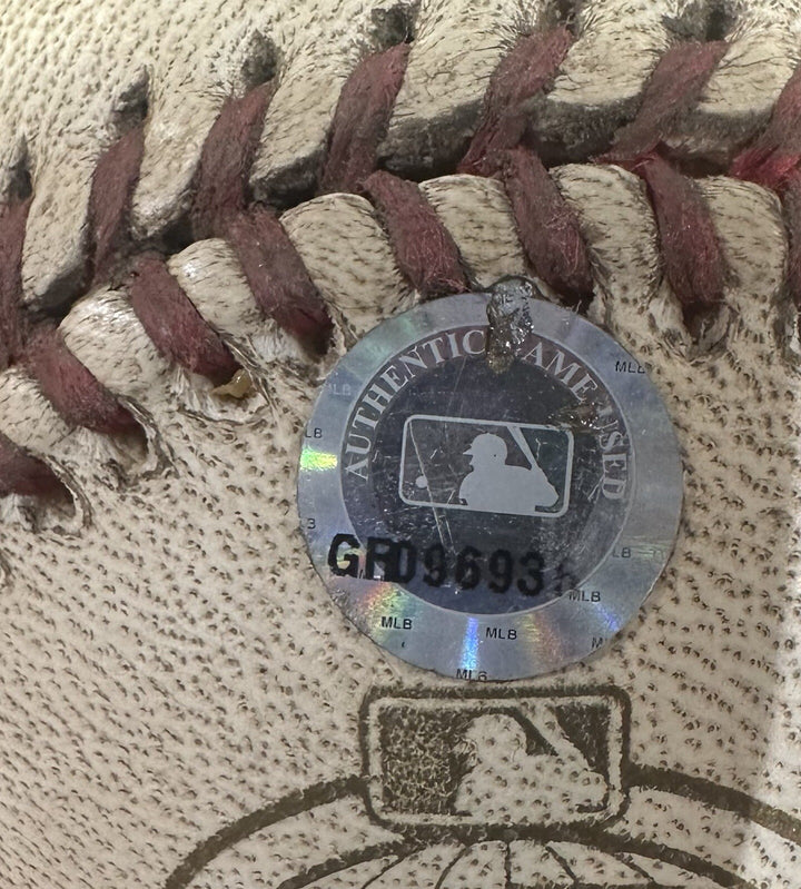 Tino Martinez Signed Game Used 2001 WS Mr November Baseball Auto Yankees MLB