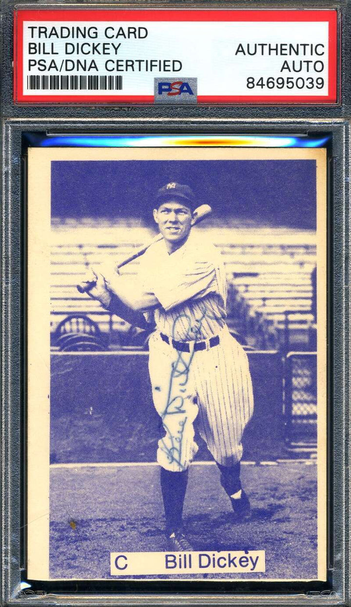 Bill Dickey PSA DNA Signed 1975 TCMA Autograph