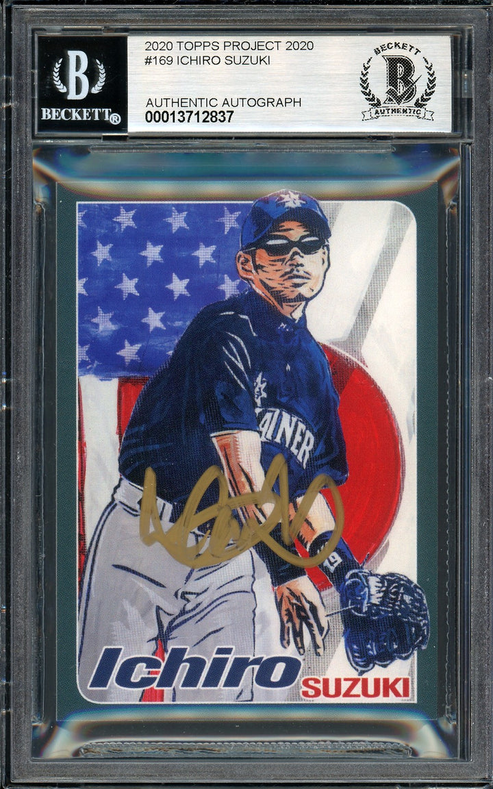 Ichiro Suzuki Auto Topps Project 2020 Blake Jamieson Card 169 Sig 10 #/10 BAS