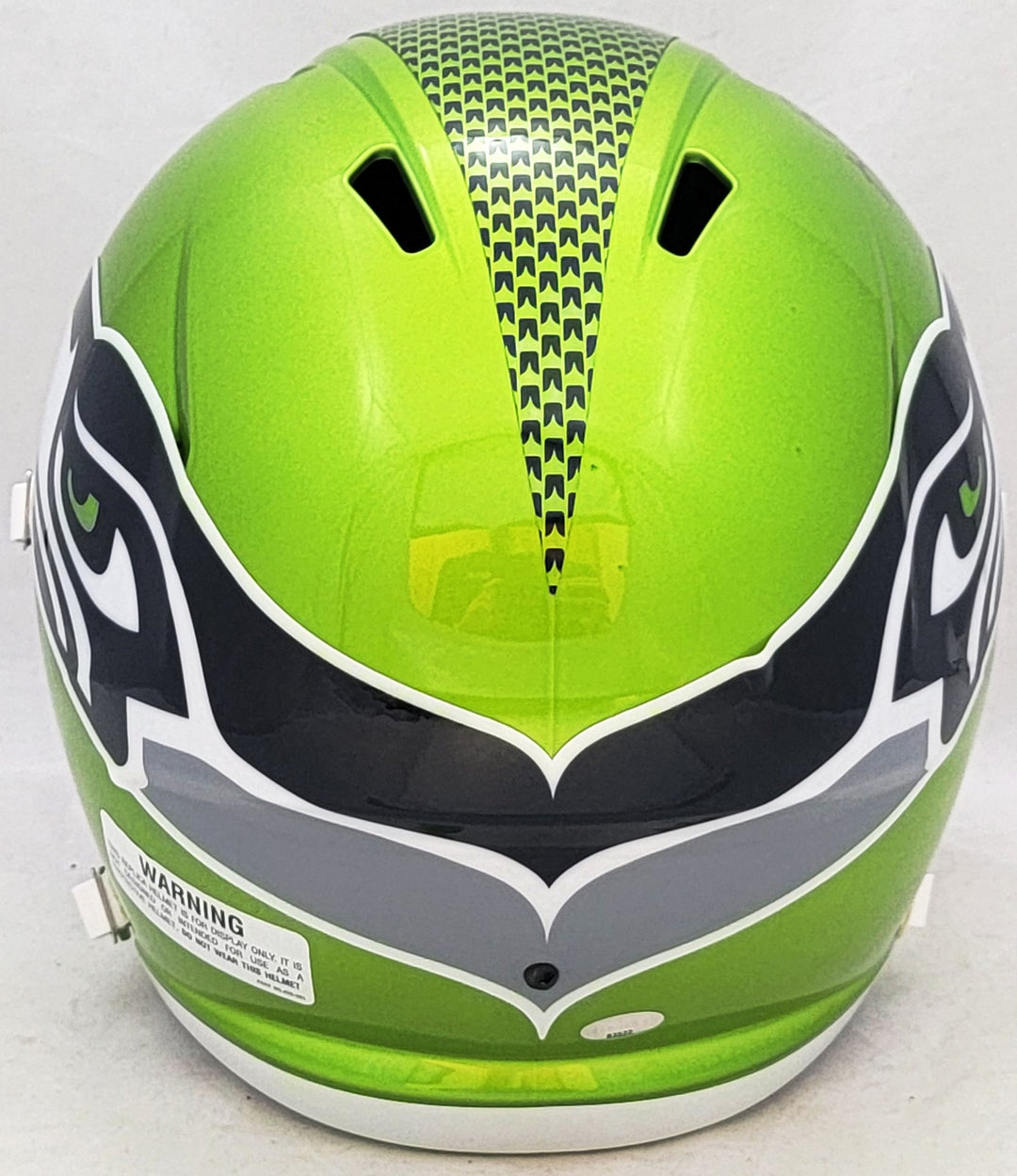 Jim Zorn Auto Seahawks Flash Green Full Size Rep Speed Helmet Go Hawks! MCS Holo