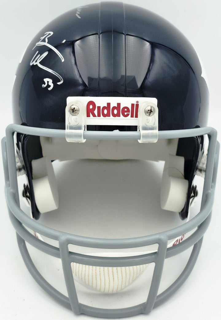 Dick Butkus Mike Singletary Brian Urlacher Auto Bears Blue Full Size Rep Helmet