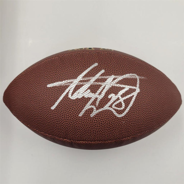 Adrian Peterson signed Wilson NFL Replica Football Vikings ~ Beckett BAS Holo
