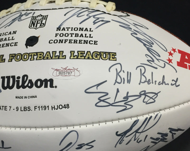 2007 AFC Pro Bowl Team Signed football 36 Auto LaDainian Tomlinson Belichick Jsa