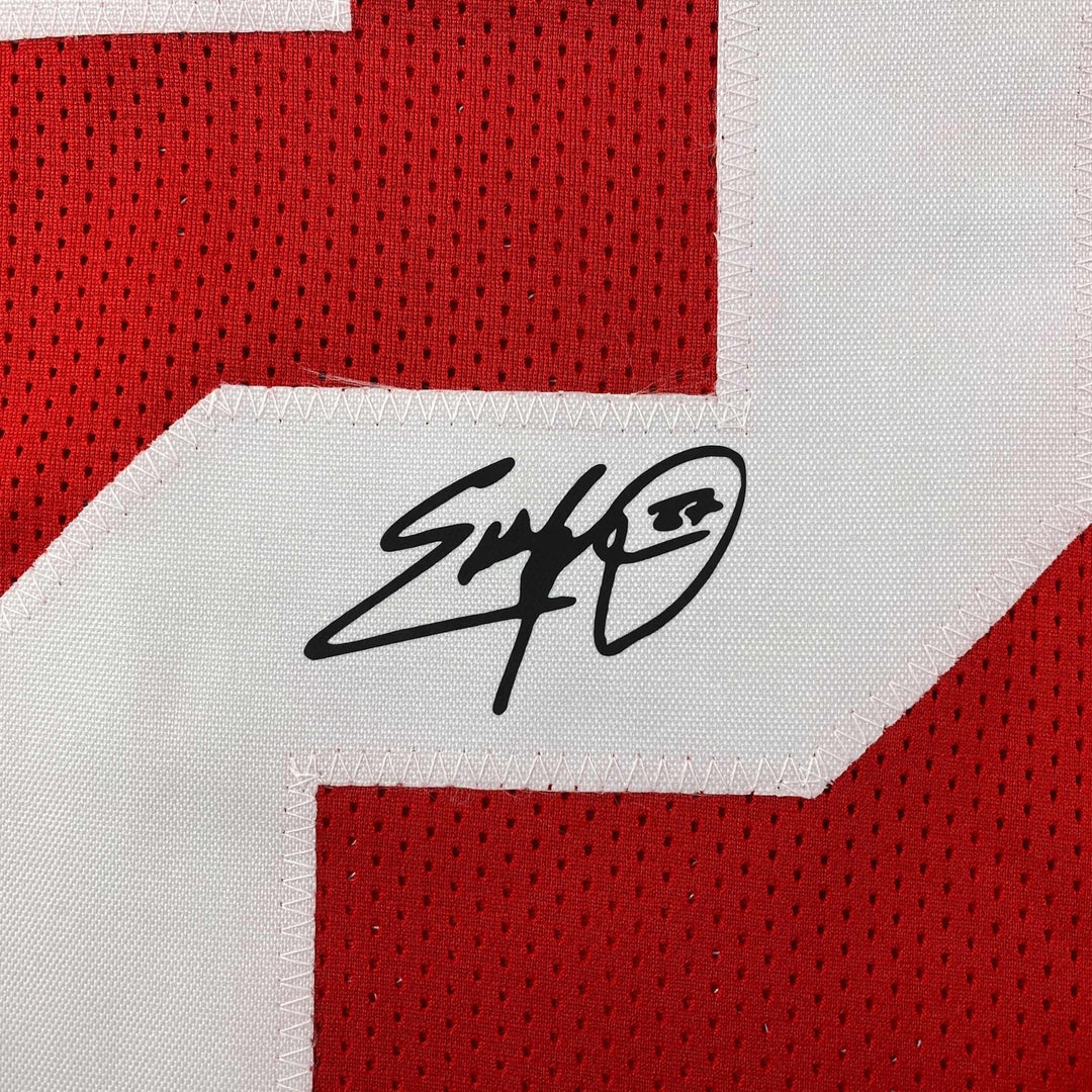 Facsimile Autographed Eddie George Ohio State Red Reprint Jersey Size Men's XL