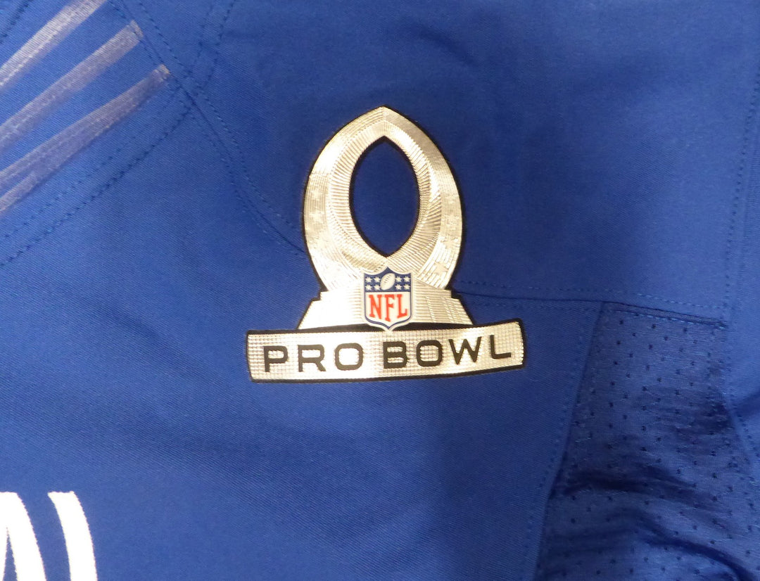 Saints Jahri Evans Signed Blue Nike Game Issued Jersey 2013 Pro Bowl Beckett