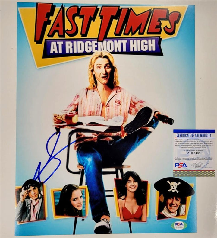 Sean Penn signed Fast Times at Ridgemont 11x14 photo autograph ~ PSA/DNA PSA