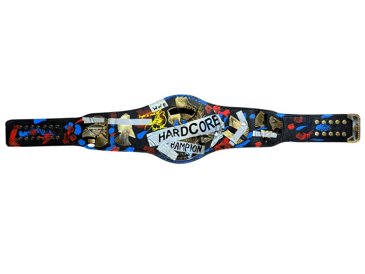 Mankind Mick Foley Autographed WWE WWF Hardcore Championship Belt Signed JSA COA