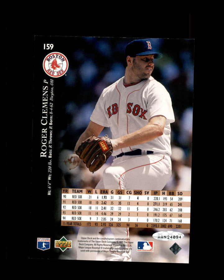 Roger Clemens Upper Deck UDA Coa Signed 1995 Electric Diamond Autograph