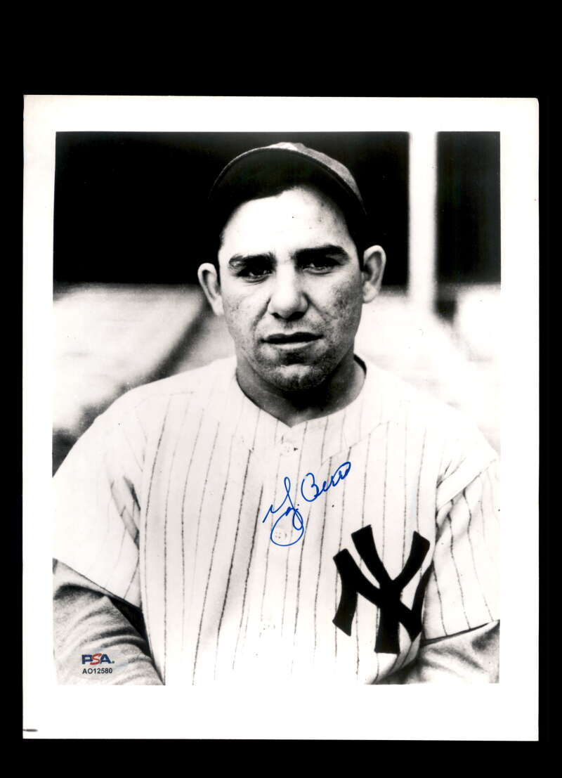 Yogi Berra PSA DNA Signed 8x10 Photo Autograph Yankees